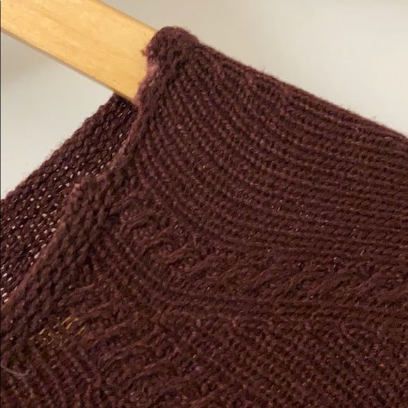 YVES SAINT LAURENT MAROON CASHMERE DRESS👗 - Picture 3 of 5